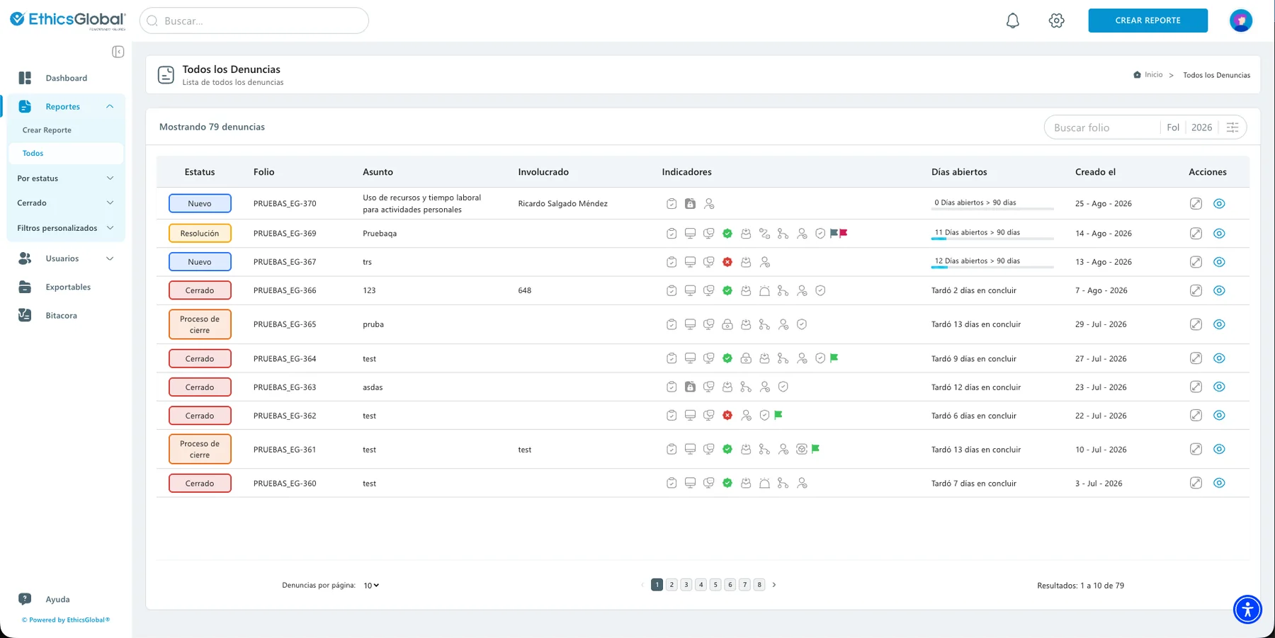 Gestión de casos en CaseManager