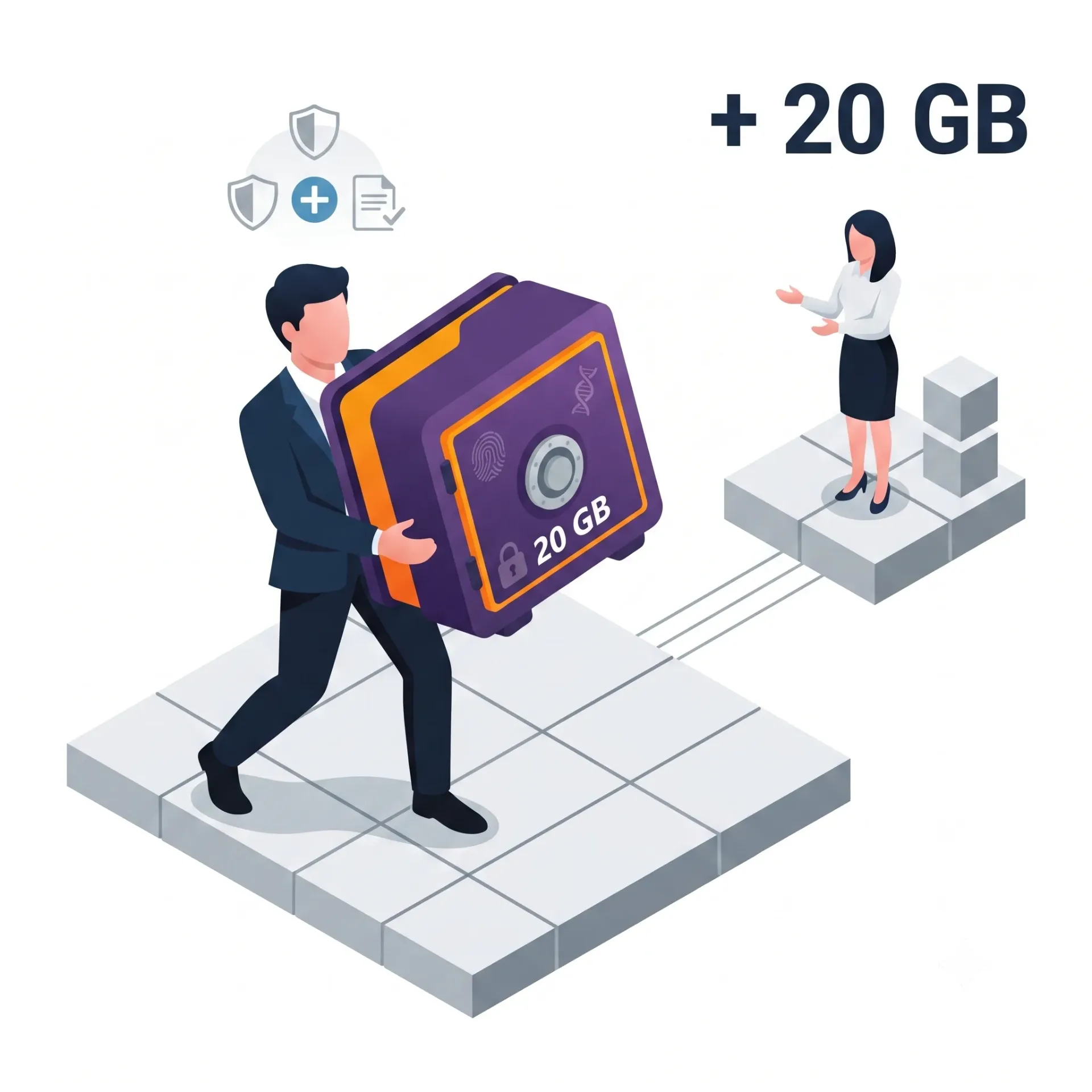20 GB adicionales de almacenamiento